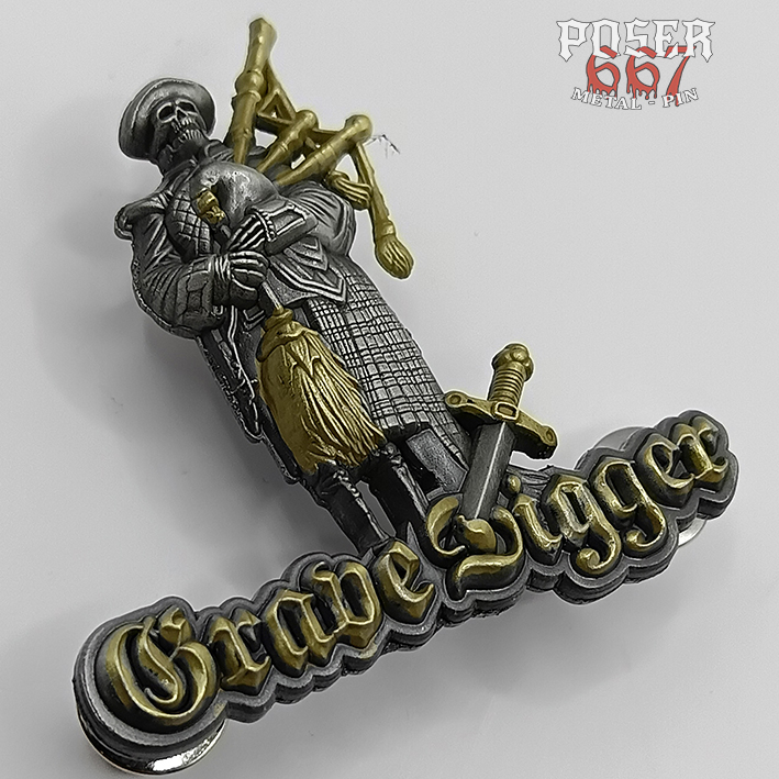 Grave Digger 3D Pin